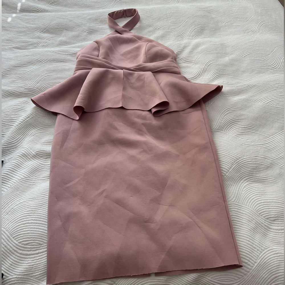 ASOS Mauve Peplum Dress